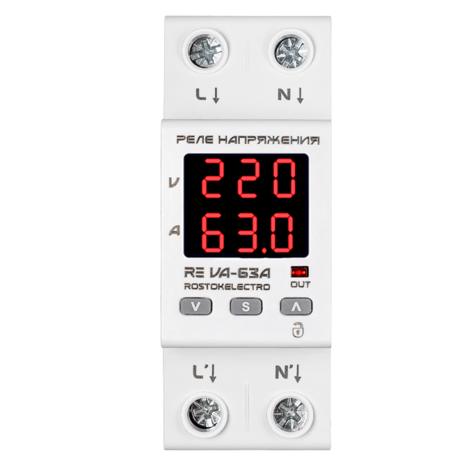 Реле напряжения с контролем тока <span class="product-article-no-wrap">RE VА-63А</span>