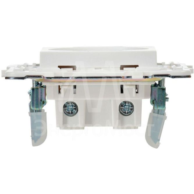 Розетка SKANDY 10А без заземл. без защ. шторок SK-R02W арктич. бел. IEK SK-R10-10-K01