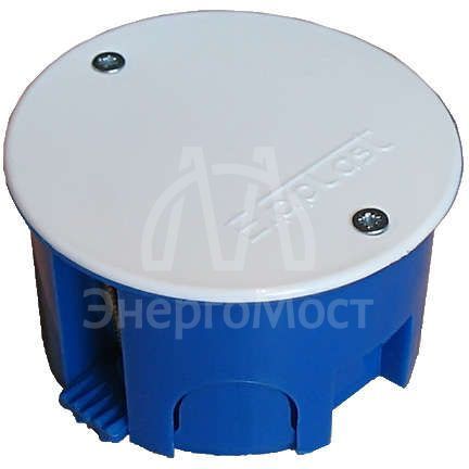 Коробка разветвительная СП d70х40 крышка на винтах пластиковые лапки для г/к Epplast 155176