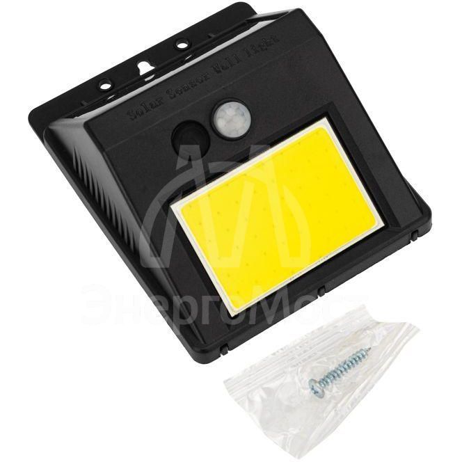 Светильник NEW AGE на солнечной батарее датчик движения; освещенности кнопка вкл/выкл герметичная фасадная LED COB Lamper 602-233