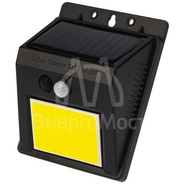 Светильник NEW AGE на солнечной батарее датчик движения; освещенности кнопка вкл/выкл герметичная фасадная LED COB Lamper 602-233