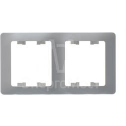 Рамка 2-м Glossa верт. перламутр SchE GSL000606