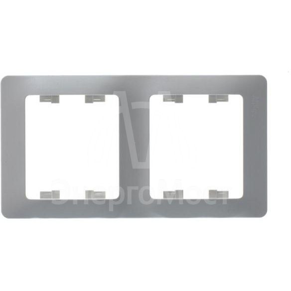 Рамка 2-м Glossa верт. перламутр SchE GSL000606