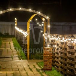 Гирлянда &amp;quot;Белт Лайт&amp;quot; 10м шаг 50см 20 патронов IP65 провод черн. каучук Neon-Night 331-331