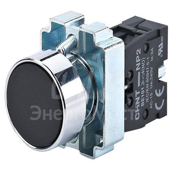 Кнопка управления NP2-BA21 без подсветки 1НО IP40 (R) черн. CHINT 573955