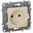 Механизм розетки 1-м СП Etika 2К 16А защ. шторки без заземл. винт. зажимы сл. кость Leg 672334