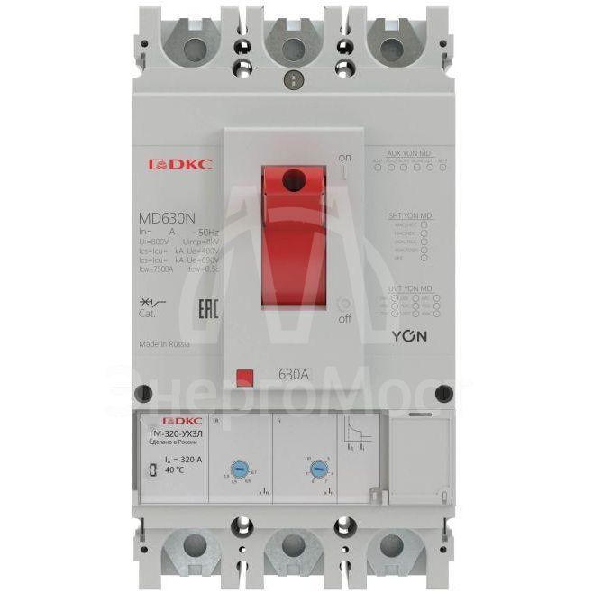 Выключатель автоматический в литом корпусе YON MD400N-MR1 DKC MD400N-MR1