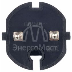 Вилка прямая ВПп20-02-Ст разборная без заземл. контакта 6А черн. IEK EVP20-06-01-K02