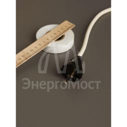 Вилка прямая ВПп20-02-Ст разборная без заземл. контакта 6А черн. IEK EVP20-06-01-K02