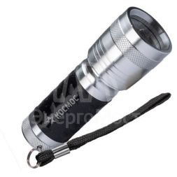 Фонарь ручной 1ВтLED 3xAAА корпус алюминий ремешок ручной КОСМОС KOS109B
