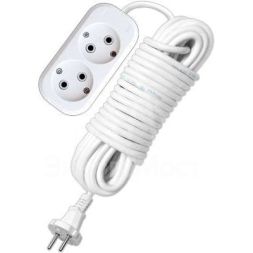 Удлинитель 2х10м без заземл. 10А IP20 Е-202 АБС-пл. ПВС 2х1 UNIVersal 9634265