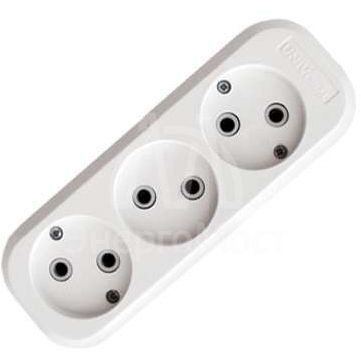 Колодка удлинителя 3-м АВС-пл. без заземл. UNIVersal E203