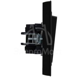 Выключатель 2-кл. СП BRITE ВСР10-2-0-БрЧ 10А в сборе черн. IEK BR-V20-0-10-K02-F