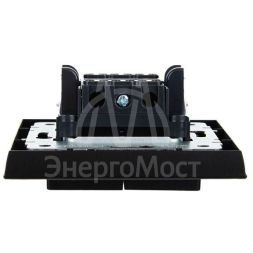 Выключатель 2-кл. СП BRITE ВСР10-2-0-БрЧ 10А в сборе черн. IEK BR-V20-0-10-K02-F