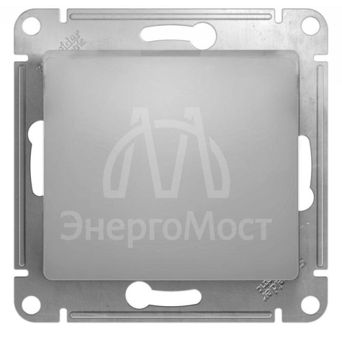 Механизм переключателя перекрестного 1-кл. СП Glossa 10А IP20 (сх. 7) 10AX алюм. SchE GSL000371