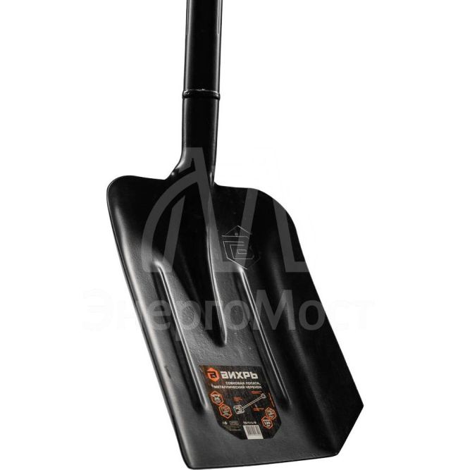 Совковая лопата Вихрь сталь, с металлическим черенком
