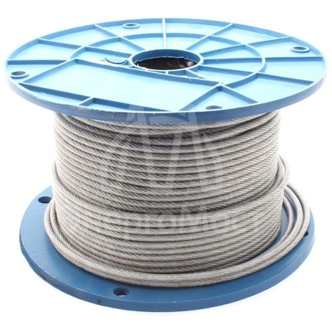 Трос стальной в ПВХ изоляции d5.0-6.0мм (уп.100м) Партнер 22678