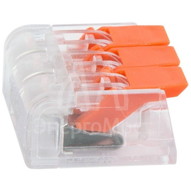 Клемма универсальная компактная 3-проводная до 4.0кв.мм (уп.5шт) Rexant 07-5207