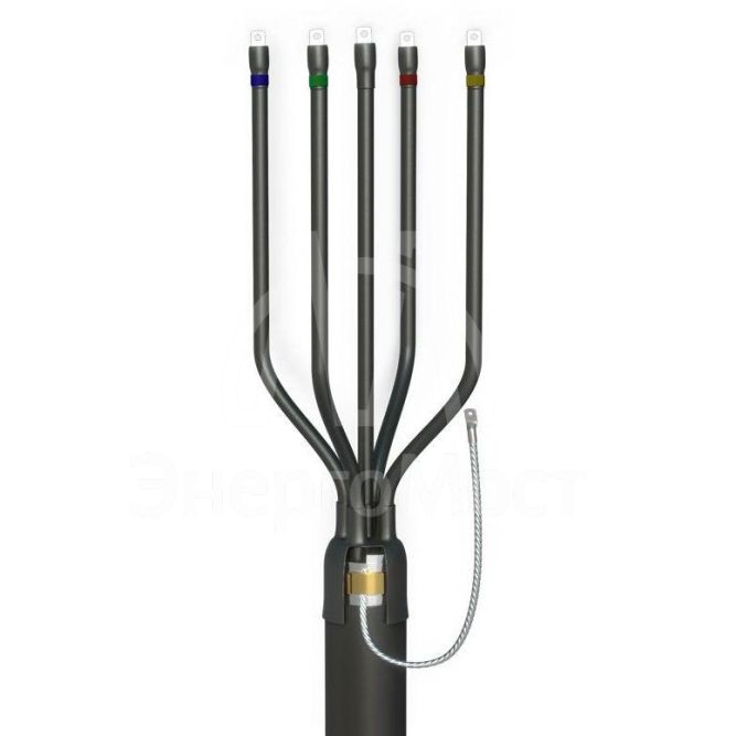 Муфта кабельная концевая универсальная 1кВ 5 ПКВ(Н)Тпб-1 (25-50) с наконечниками (пластик с броней) ЗЭТАРУС zeta21027