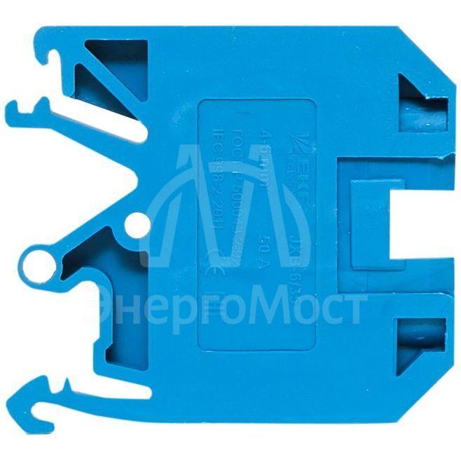 Колодка клеммная JXB-6/35 (50а) син. EKF plc-jxb-6/35b