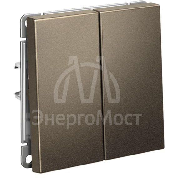 Выключатель 2-кл. ArtGallery (сх. 5) 10AX механизм мокко SE GAL000651