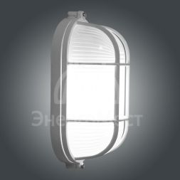 Светильник НПП 03-60-022 &amp;quot;Банник&amp;quot; 1402 овал малый 1х60Вт E27 IP65 корпус с решеткой бел. Элетех 1005500939