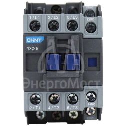 Контактор NXC-06 6А 220В/АС3 1НО+1НЗ 50Гц (R) CHINT 836696