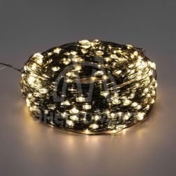 Гирлянда &amp;quot;Роса&amp;quot; с контроллером 30м 300 LED IP20 230В зел. провод теплое бел. свечение Neon-Night 303-276