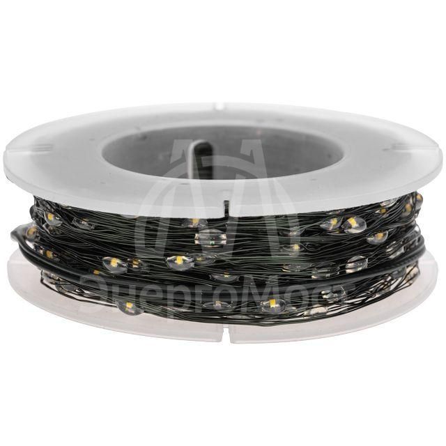 Гирлянда &amp;quot;Роса&amp;quot; с контроллером 30м 300 LED IP20 230В зел. провод теплое бел. свечение Neon-Night 303-276