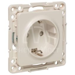 Розетка 1-м СП Стокгольм 16А с заземл. защ. шторки винтов. клеммы механизм бел. PROxima EKF EYR16-028-20