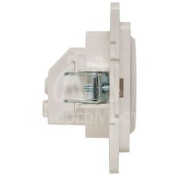 Розетка 1-м СП Стокгольм 16А с заземл. защ. шторки винтов. клеммы механизм бел. PROxima EKF EYR16-028-20