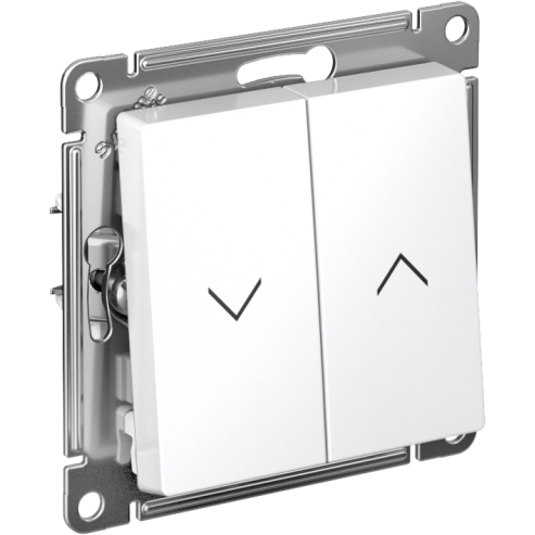 Выключатель для жалюзи 2-кл. AtlasDesign 10А механизм бел. SE ATN000119