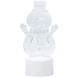 Фигура светодиодная &amp;quot;Снеговик с шарфом 2D&amp;quot; на подставке RGB Neon-Night 501-053