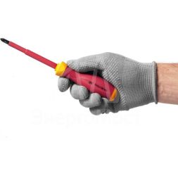 Отвертка диэлектрическая крестовая PH2х100 K3 1000В ARMA2L 3 IEK A2L3-SC30-K3-PH-20-100