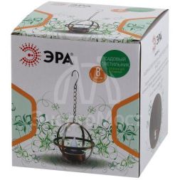 Светильник садовый ERASFM-02 Лофт 28см подвесной на цепи солнечная батарея металл ЭРА Б0044846