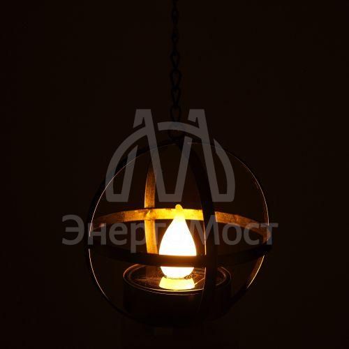 Светильник садовый ERASFM-02 Лофт 28см подвесной на цепи солнечная батарея металл ЭРА Б0044846