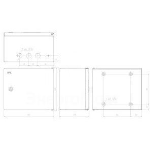 Корпус металлический ЩМПг-02 250х300х175 IP54 NO_SIMPLE_STM_SHMPg-02_IP54 ЭРА Б0041665