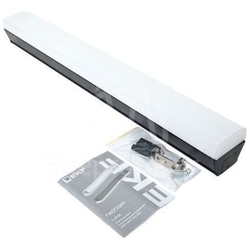 Светильник светодиодный ДБО-60 24Вт 4000К IP20 590х65х70 линейный черн. LUMA EKF LBL-60-24-B-4000