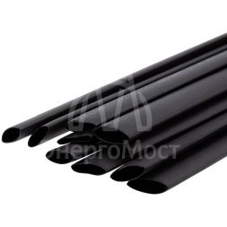 Трубка термоусаживаемая двухстенная клеевая 15.9/7.95мм (уп.10шт) по 1м черн. Rexant 26-2106