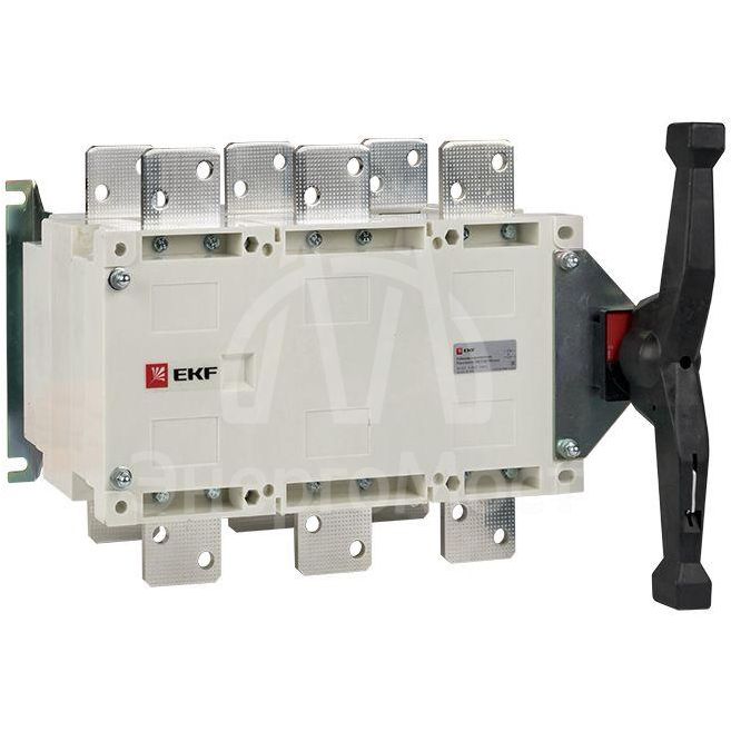 Рубильник-переключатель 3п 1000А с рукояткой управления для прямой установки PowerSwitch PROxima EKF pscs-1000-3