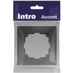 Рамка 1-м СП Accent 6-501-07 графит Intro Б0063756