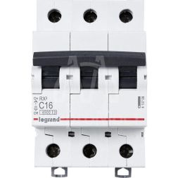 Выключатель автоматический модульный 3п C 16А 4.5кА RX3 Leg 419708