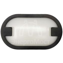 Светильник светодиодный &amp;quot;Банник&amp;quot; PBH-PC8-OA 15Вт 4000К BLACK IP65 ЖКХ пылевлагозащ. черн. JazzWay 5048492