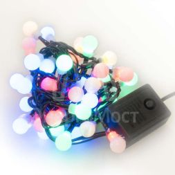 Гирлянда &amp;quot;Цветные шарики&amp;quot; LDBL048M-10-C 48 светодиод. контроллер 2.4м разноцв. SHLights 4610003324957