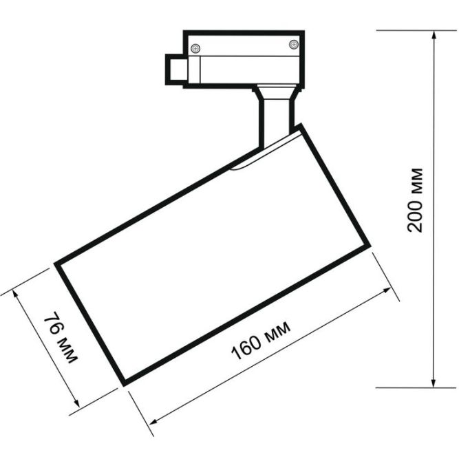 Светильник светодиодный трековый PTR 0730 Food Meat 30Вт IP40 24град. BL черн. Pro+ JazzWay 5026605
