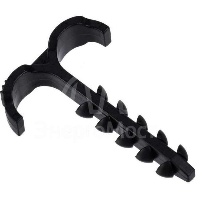 Дюбель-хомут Т-образ. 4-12мм нейлон черн. (уп.100шт) IEK UDH11-04-12-100-K02