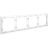 Рамка 4-м S70 пластик. бел. матов. Voltum VLS100402