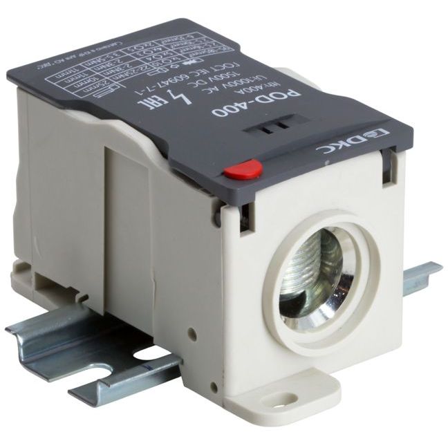 Блок распределительный винтовой зажим 1х185кв.мм 2х35кв.мм 5х16кв.мм 4х10кв.мм DKC POD-400