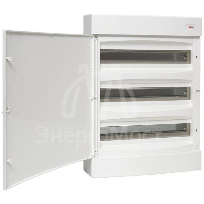 Щит распределительный навесной &amp;quot;Unix&amp;quot; бел. дверь 3х18 модулей IP40 PROxima EKF ux-3x18-nw