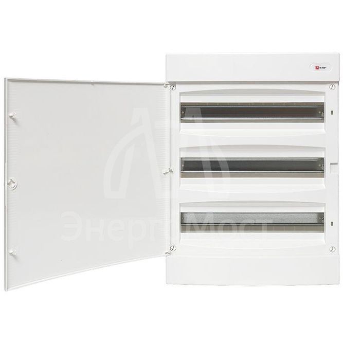 Щит распределительный навесной &amp;quot;Unix&amp;quot; бел. дверь 3х18 модулей IP40 PROxima EKF ux-3x18-nw